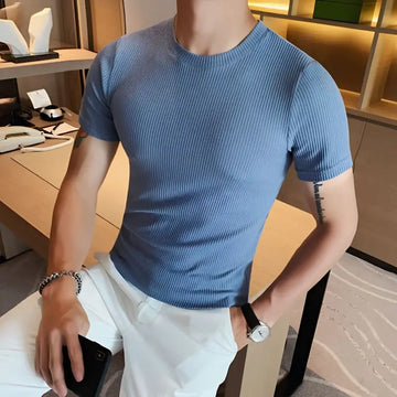 Korean Slim Fit Men’s T-shirt – Style, Comfort & Versatility for Summer