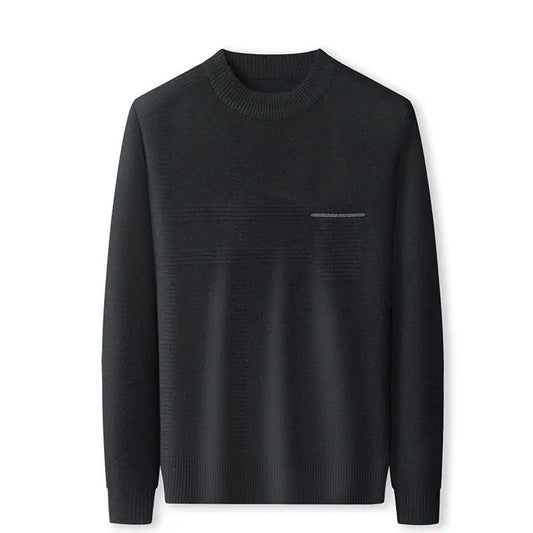 Pullovers de Malha O-Neck Casuais – Estilo Vintage 2024 Outono/Inverno