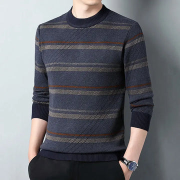 Vintage Striped Casual Sweater β Timeless Style with Modern Comfort