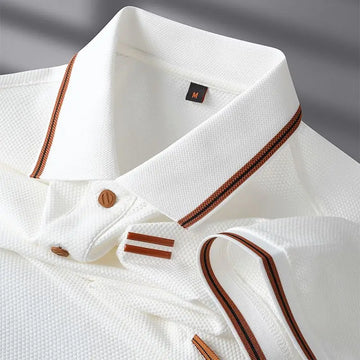 Men’s Casual Polo with Turn-down Collar – Style and Sophistication for Summer