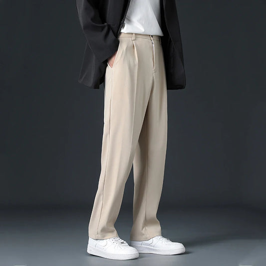 Korean Preppy Style Casual Trousers – Comfort & Versatility for Spring and Summer