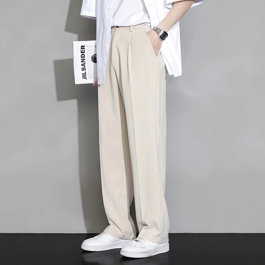 Men’s Slim Fit Ice Silk Casual Trousers – Comfort, Style and Versatility