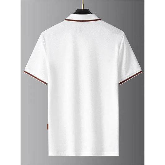 Men’s Casual Polo with Turn-down Collar – Style and Sophistication for Summer