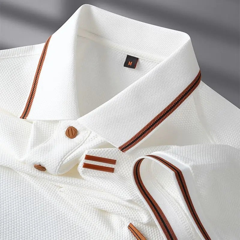 Men’s Casual Polo with Turn-down Collar – Style and Sophistication for Summer