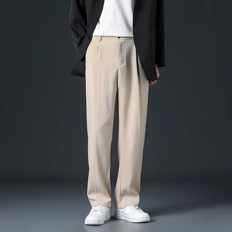 Korean Preppy Style Casual Trousers – Comfort & Versatility for Spring and Summer