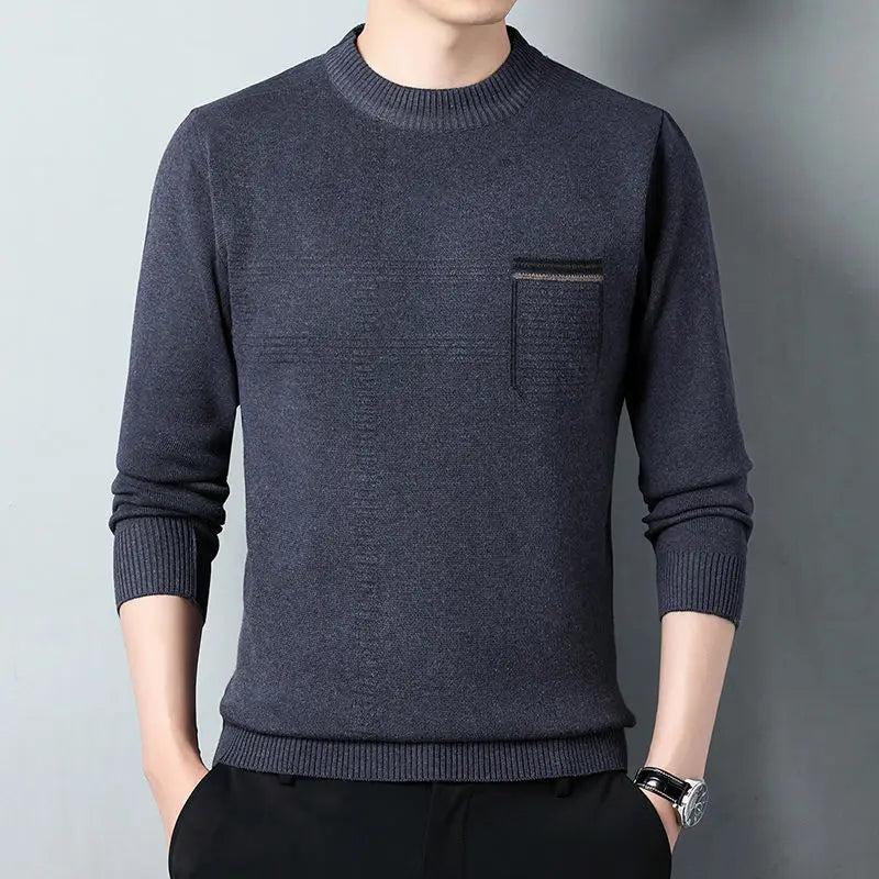 Pullovers de Malha O-Neck Casuais – Estilo Vintage 2024 Outono/Inverno